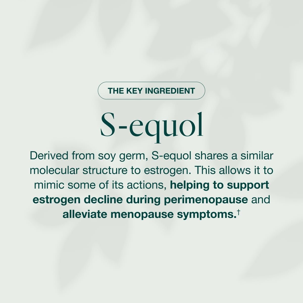 EQUELLE Multi-Symptom Perimenopause & Menopause Relief Relief from Hot Flashes, Muscle Aches & Supports More Sleep. Hormone-Free, Plant-Based S-Equol – 2 Month Supply (120 Tablets) - Image 3