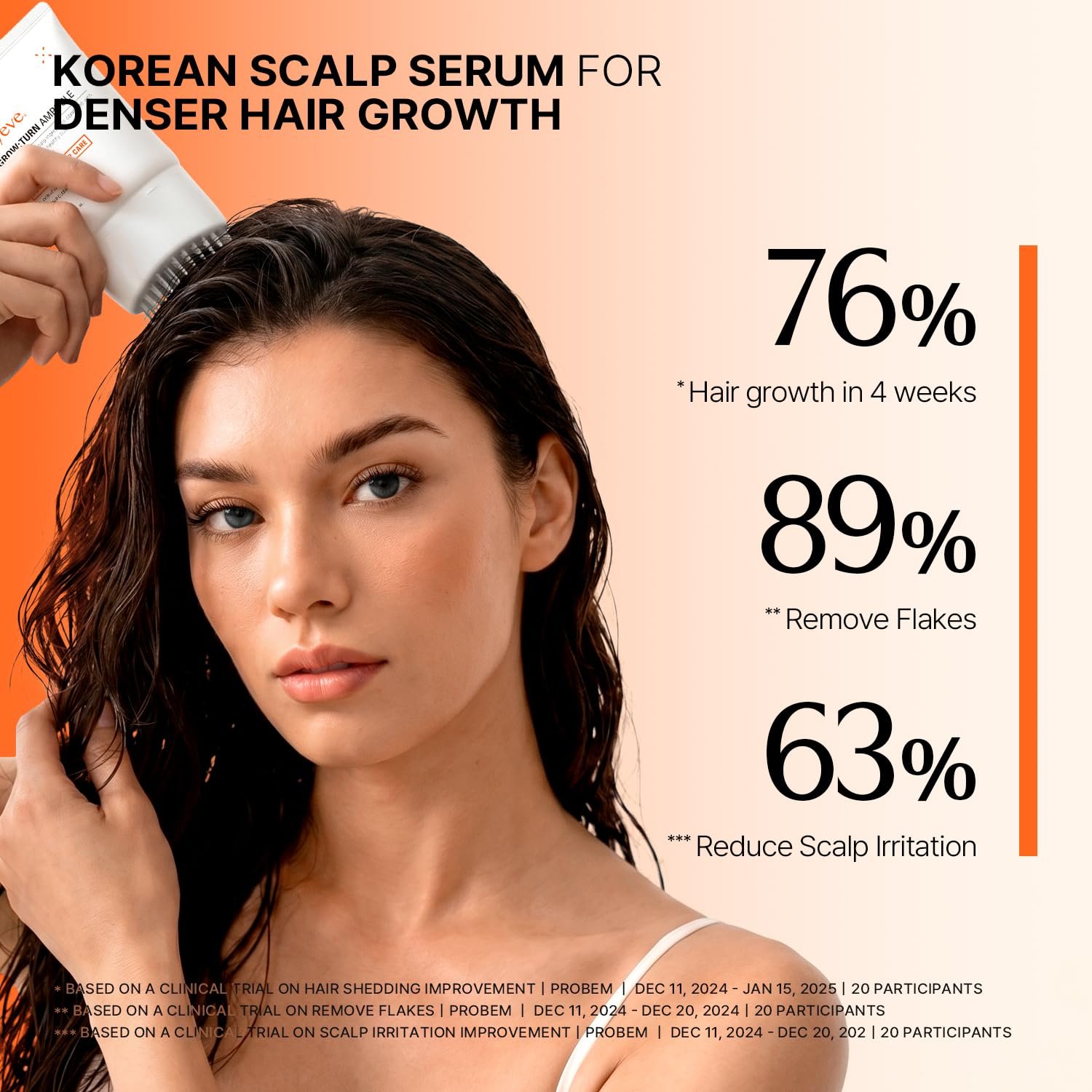 lilyeve GROWTURN Hair Growth Serum with Built-in Brush, Heartleaf-Derived Exosomes to Revitalize, Scalp Massager, Korean Hair Care, 3.38 fl. oz. - Image 4