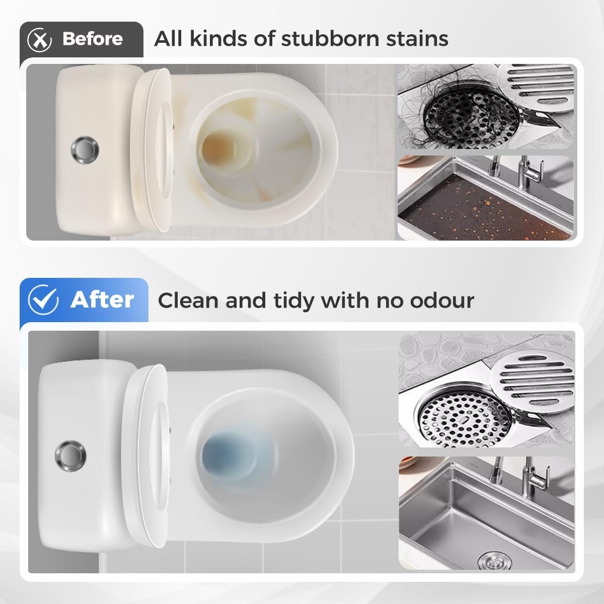Sink and Drain Cleaner, 2026 Upgraded Pipeline Dredging Agent, Multi-functional Sink and Drain Cleaner Powder, Fast-Acting Pipe Dredging Agent for Kitchen and Toilet Pipeline (3pcs) - Image 6