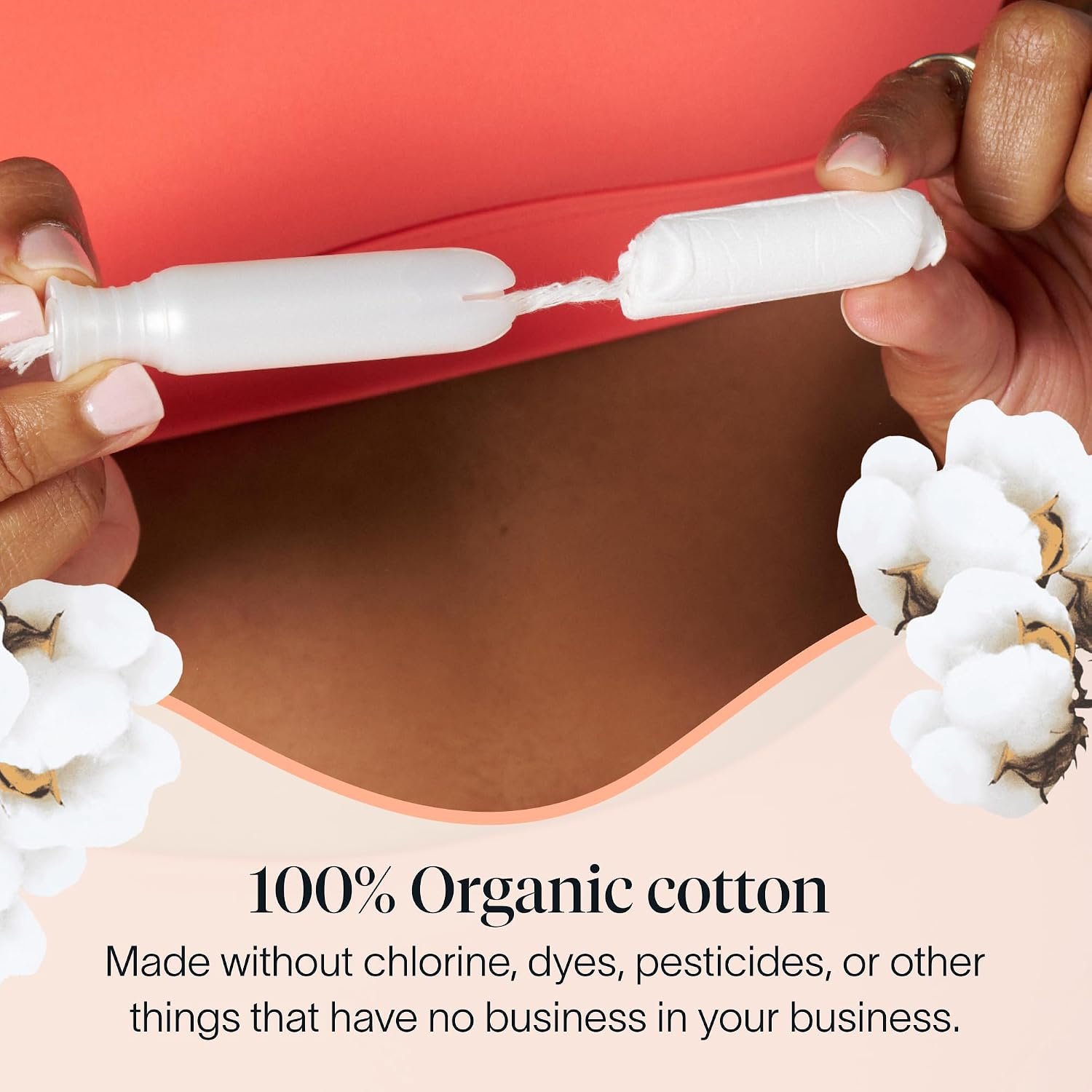 Cora Organic Cotton Tampons (36 Regular Tampons) - Image 4