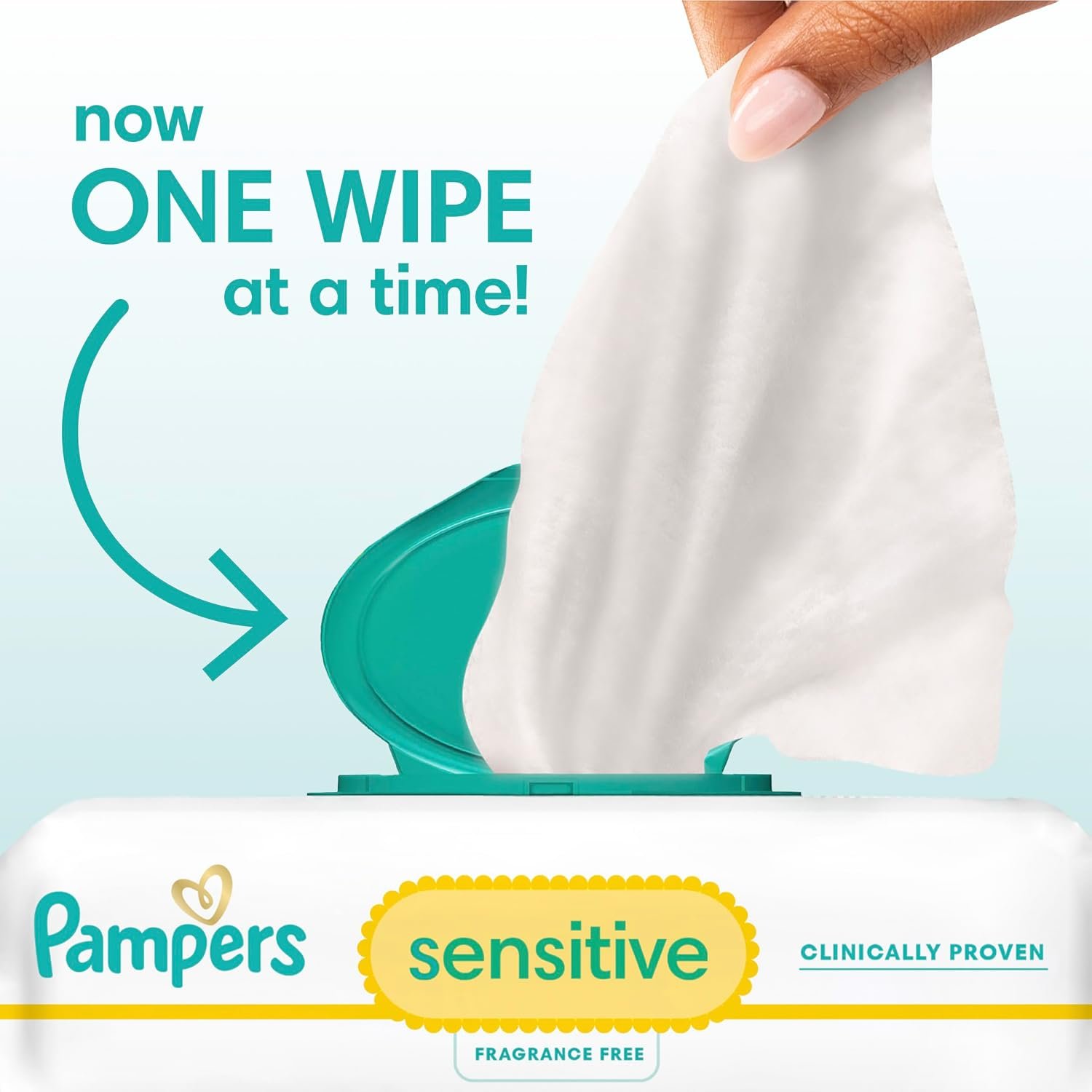 Pampers Sensitive Baby Wipes - Fragrance Free 56 Count, 1X - Image 3