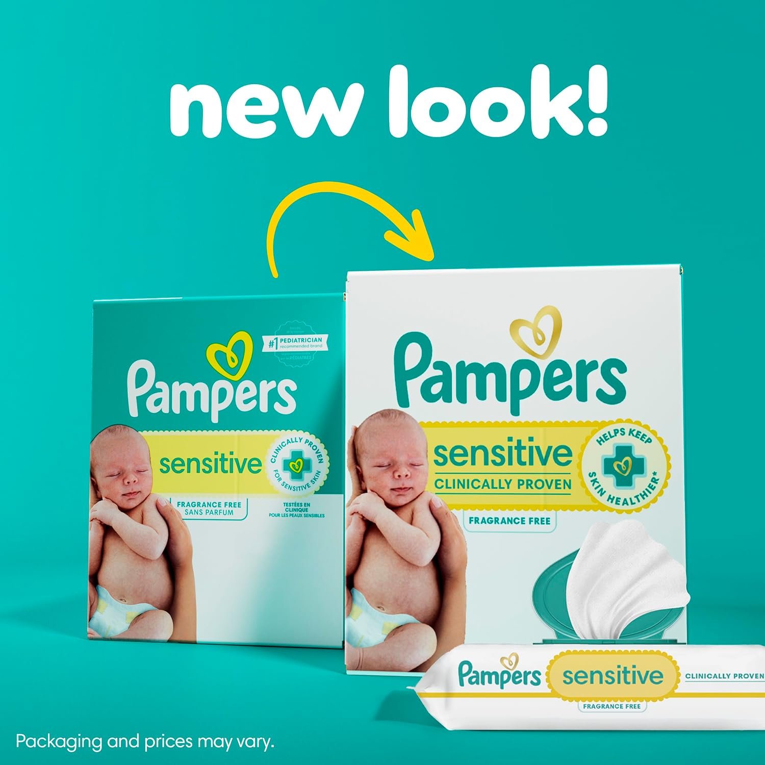 Pampers Sensitive Baby Wipes - Fragrance Free 56 Count, 1X - Image 11
