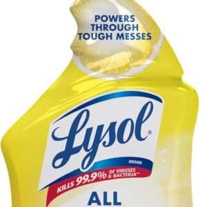 Lysol All Purpose Cleaner Spray, Multi-Purpose Disinfecting Spray, Kitchen & Bathroom Cleaner, Lemon Breeze Scent, 32 Fl Oz