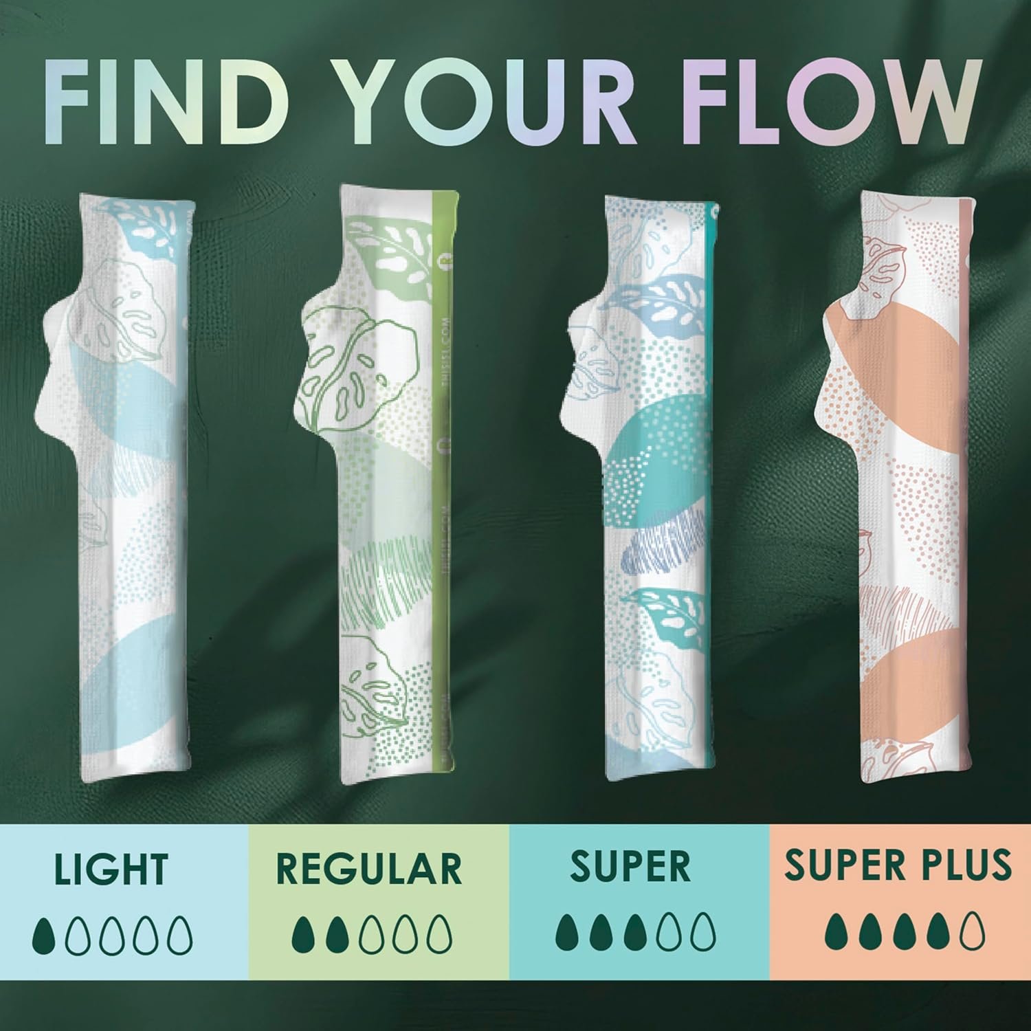 L. Cotton Tampons Light/Regular Absorbency Multipack, Contains an Organic Cotton Core, Made Without Synthetic Pesticides, or Fragrances, 84 Count - Image 3