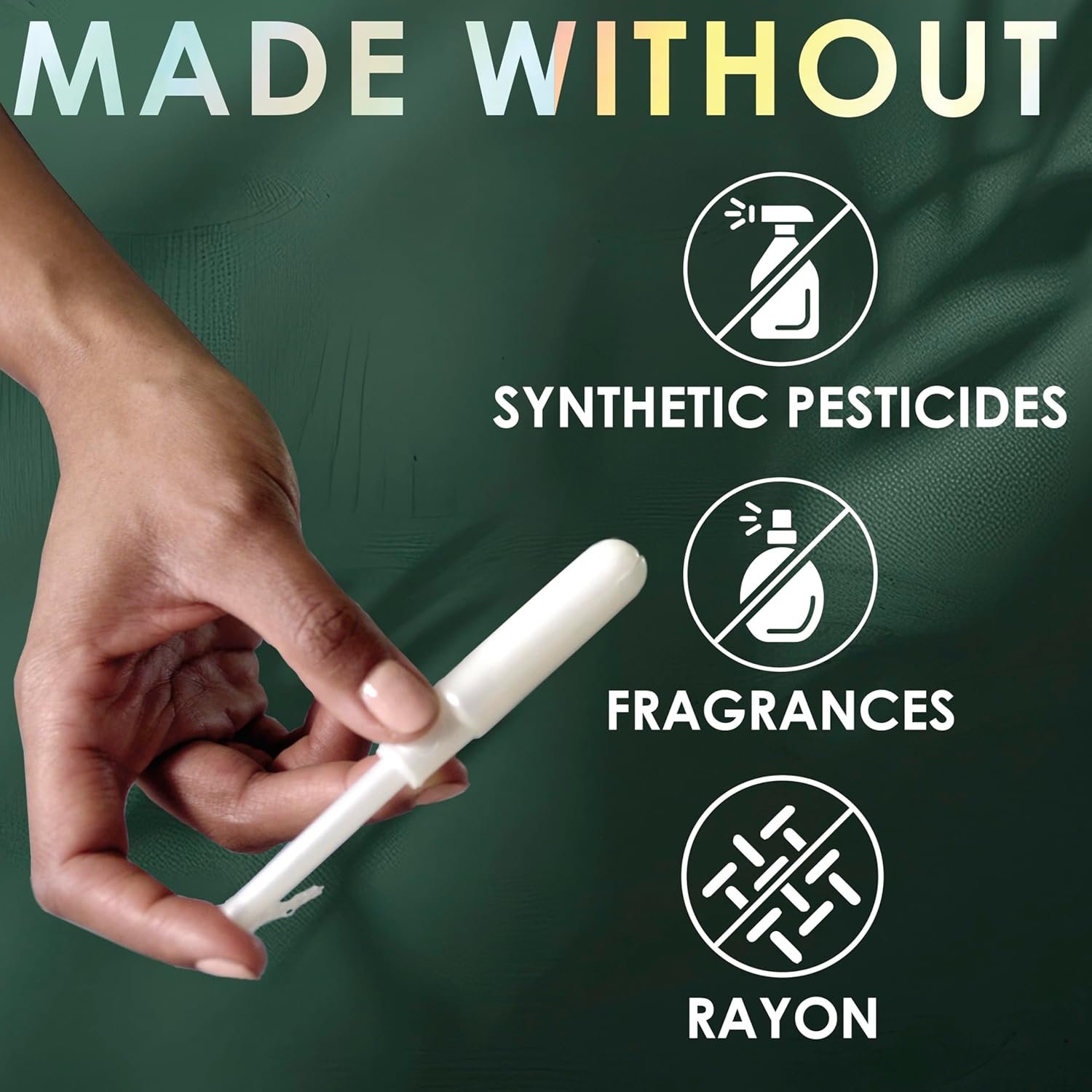 L. Cotton Tampons Light/Regular Absorbency Multipack, Contains an Organic Cotton Core, Made Without Synthetic Pesticides, or Fragrances, 84 Count - Image 4