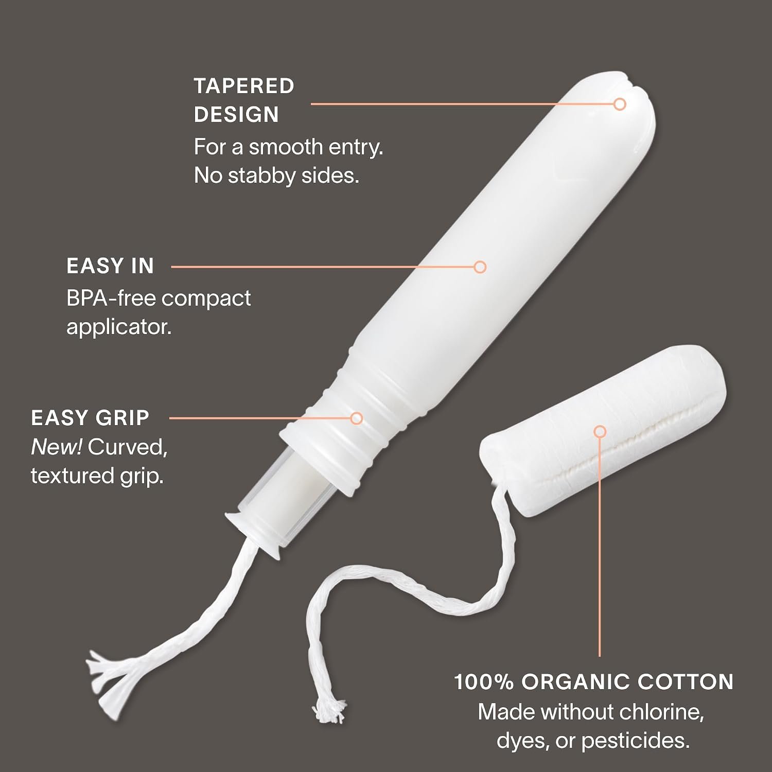 Cora Organic Cotton Tampons (36 Light Tampons) - Image 10