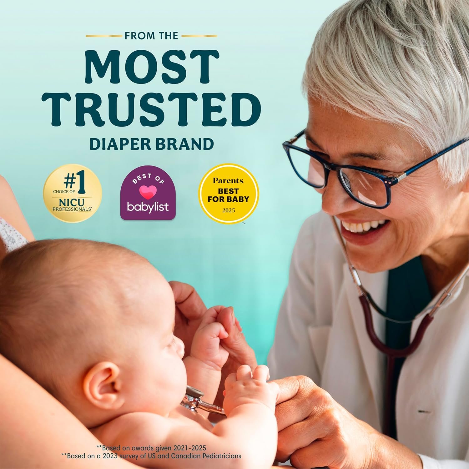 Pampers Swaddlers Diapers, Size 1 (8-14 lbs), 198 Count, Hypoallergenic, Absorbent, Keeps Baby Dry and Comfortable, Skin Safe Disposable Newborn Baby Diaper - Image 5
