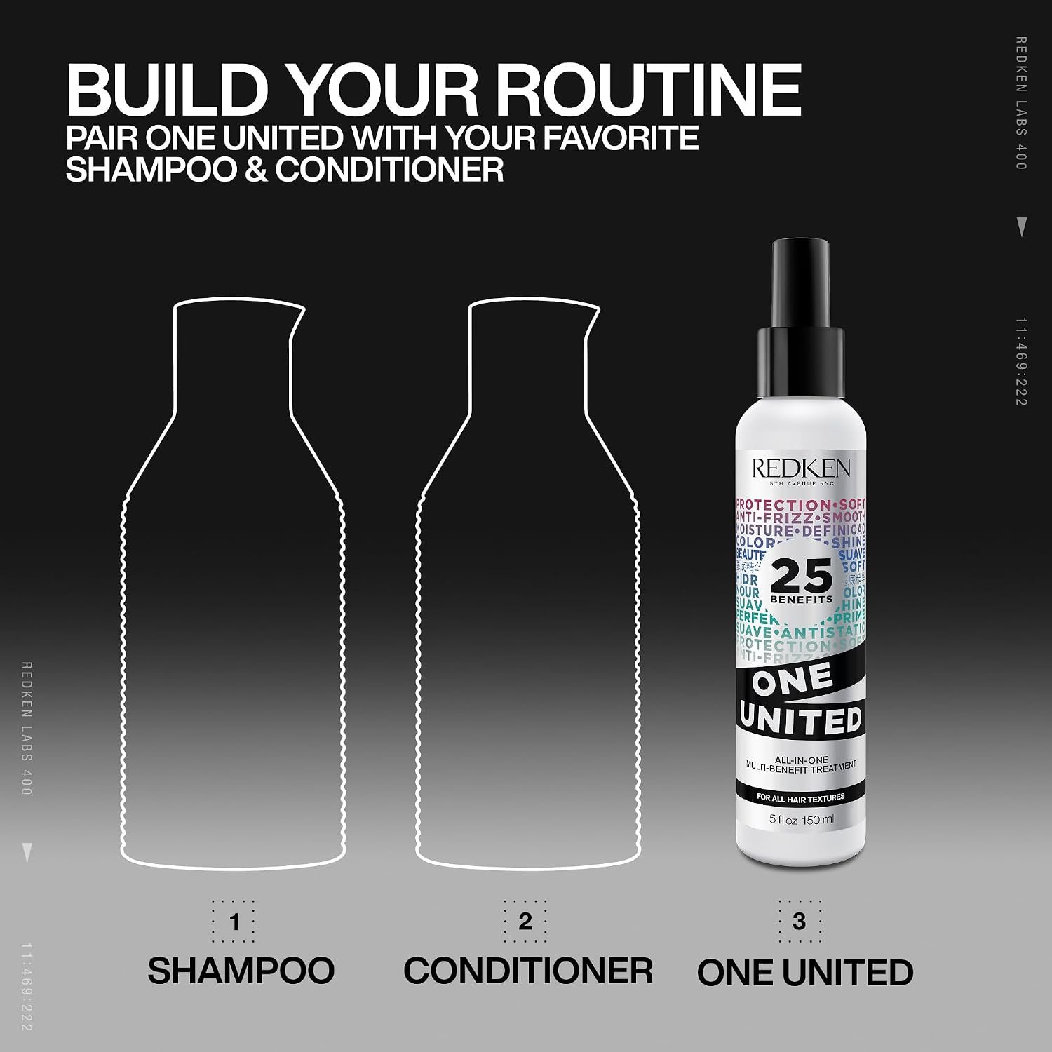 Redken One United All-In-One Leave In Conditioner - Multi-Benefit Leave In Treatment For All Hair Types, Heat Protectant and Detangler Spray, Paraben-Free - Image 8