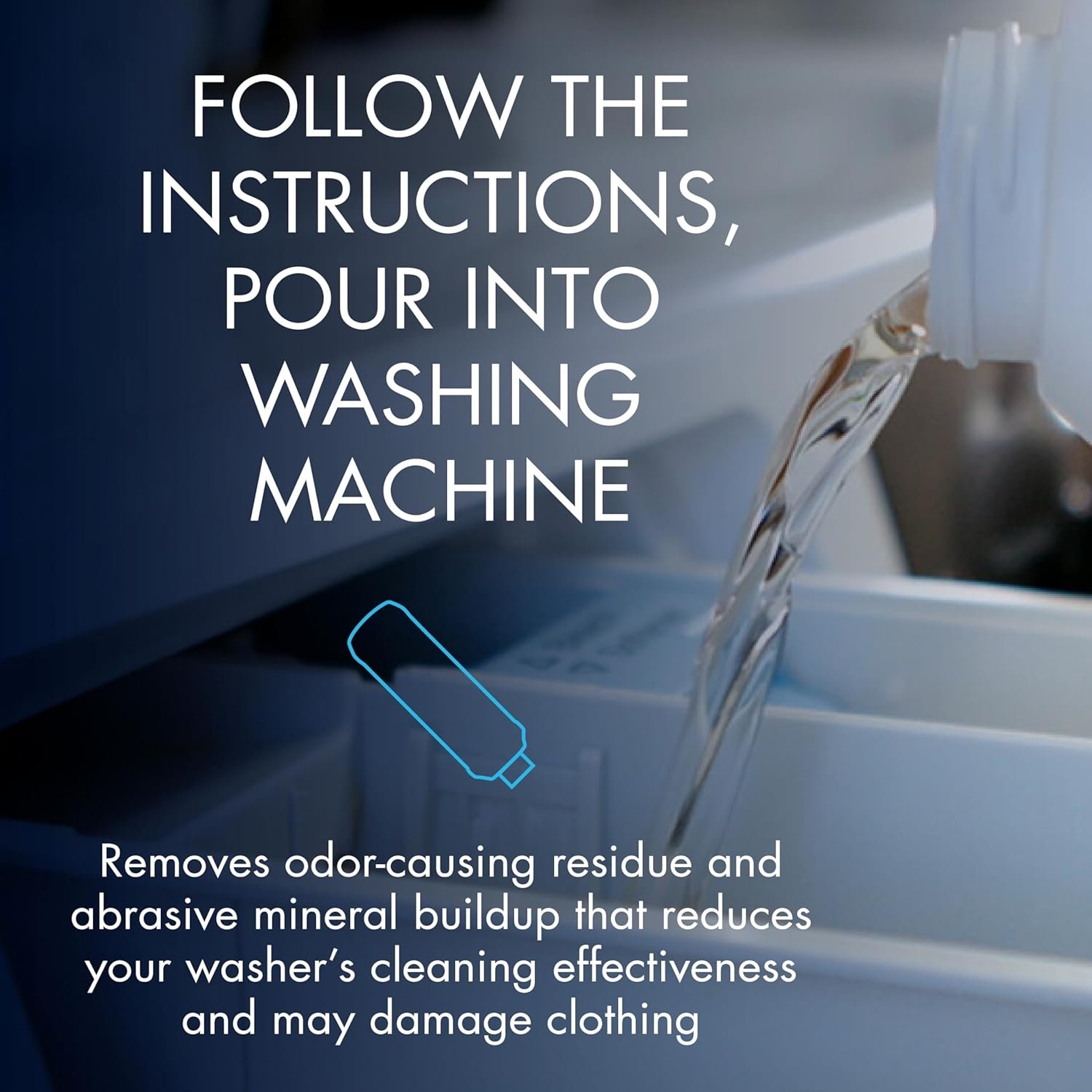 Glisten Washing Machine Cleaner, Helps Remove Odor, Buildup, and Limescale, Fresh Scent, Made in the USA, 12 Ounce Bottle, 3-Pack - Image 3