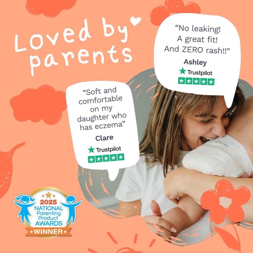 Pura Newborn Baby Diapers Size N (Up to 10 lbs), 3 Pack (84 Hypoallergenic Diapers) Totally Chlorine Free (TCF), Disposable Diapers for Sensitive Skin, Blowout Protection & Wetness Indicator - Image 3