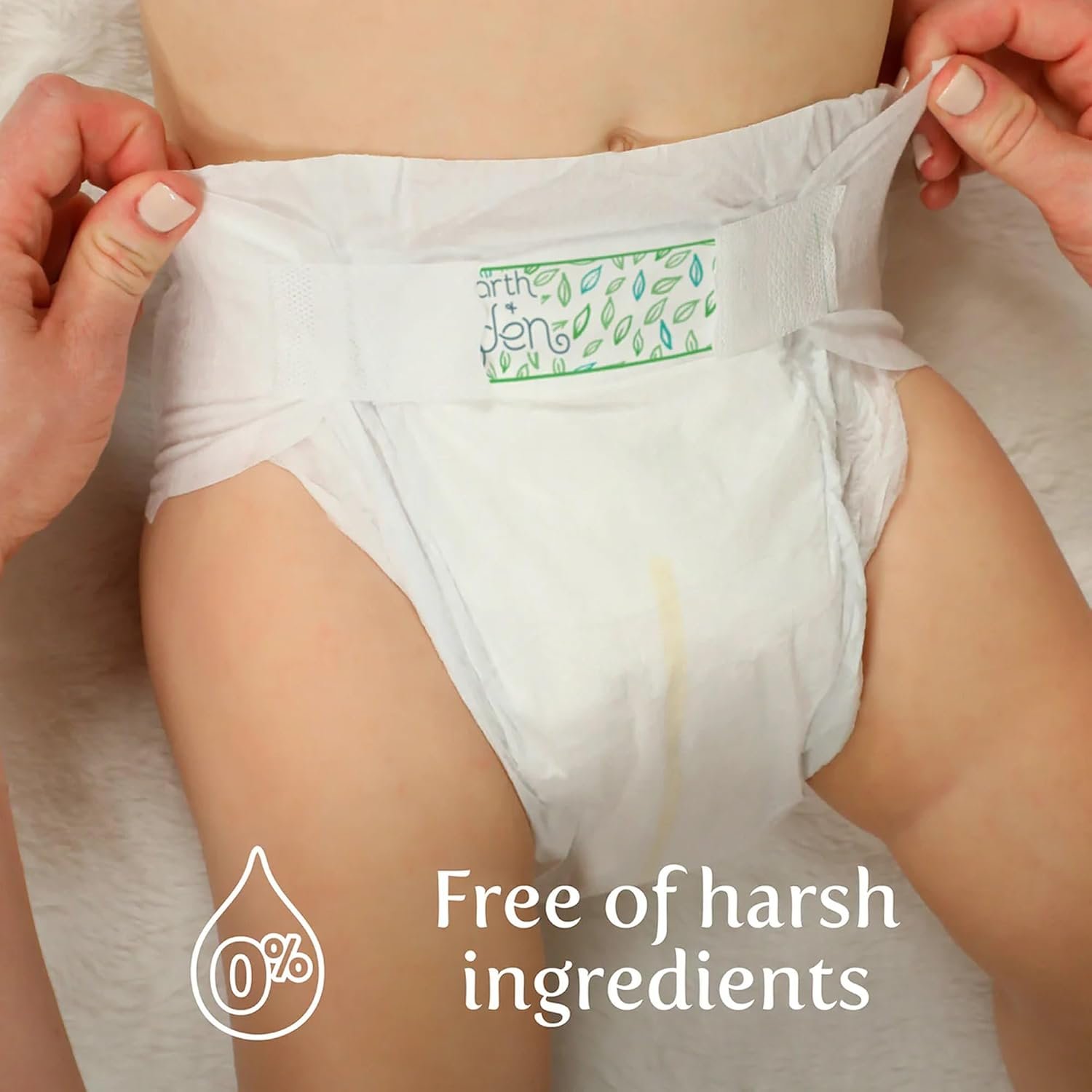 Earth & Eden Sensitive Baby Diapers, Size 5 (172 Count) - Eco-Conscious & Hypoallergenic Diapers - No Harsh Chemicals - Comfortable and Gentle on Skin - Dermatologically Approved - Image 4
