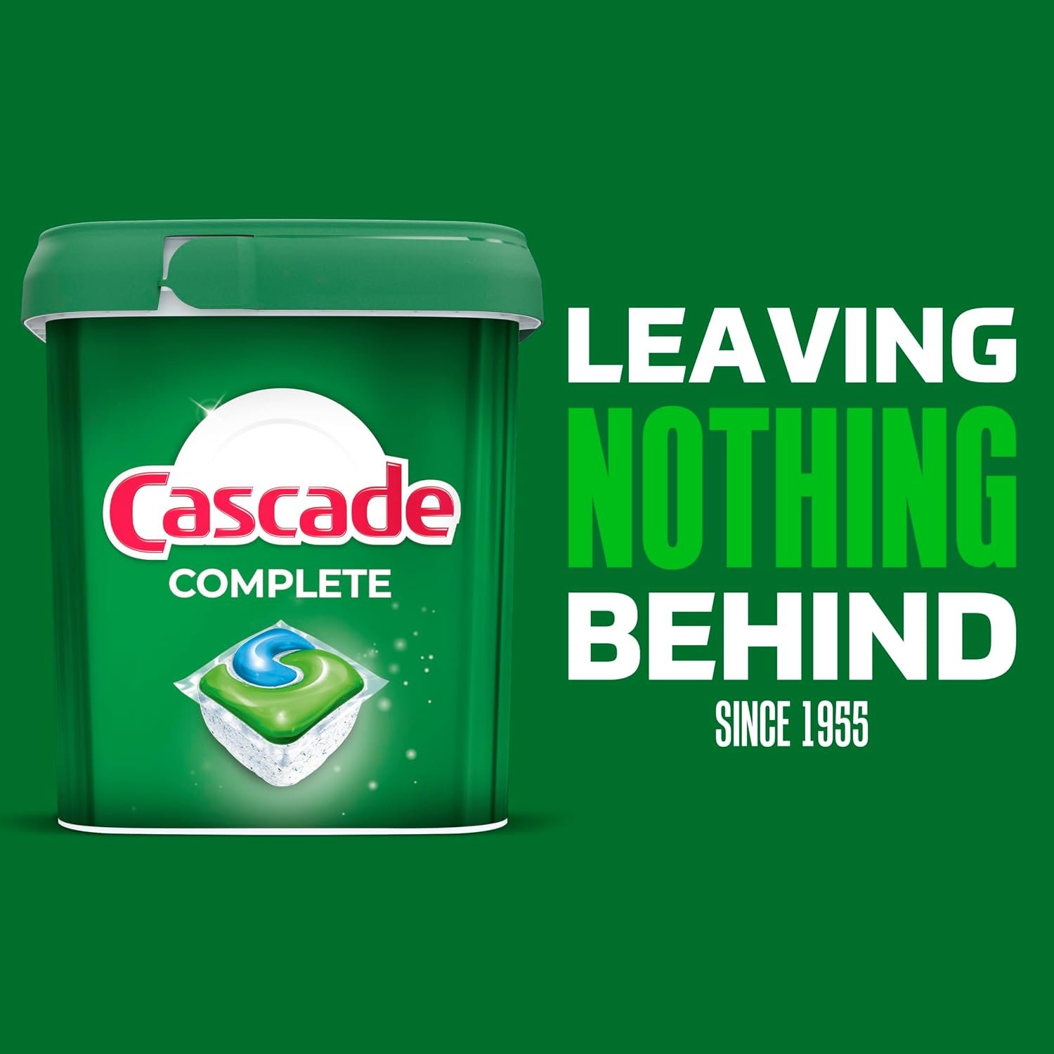 Cascade Complete Action Dishwasher Detergent Pods Fresh Scent Dishwasher Pods and Tablets, Powerful Dishwashing Detergent for Spotless Dishes, Grease-Fighting Dish Pods and Dish Tabs, 43 Count - Image 3