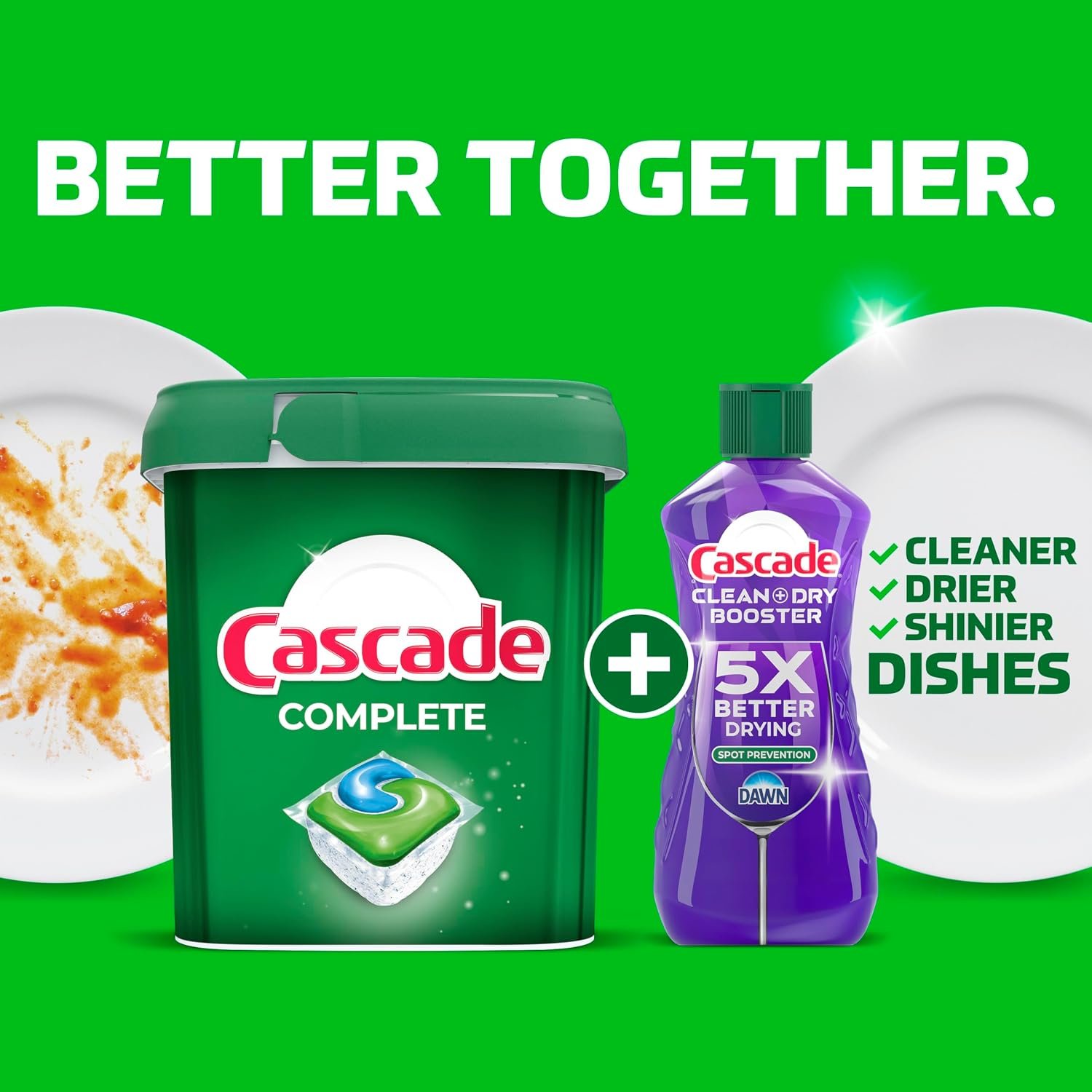 Cascade Complete Action Dishwasher Detergent Pods Fresh Scent Dishwasher Pods and Tablets, Powerful Dishwashing Detergent for Spotless Dishes, Grease-Fighting Dish Pods and Dish Tabs, 43 Count - Image 4