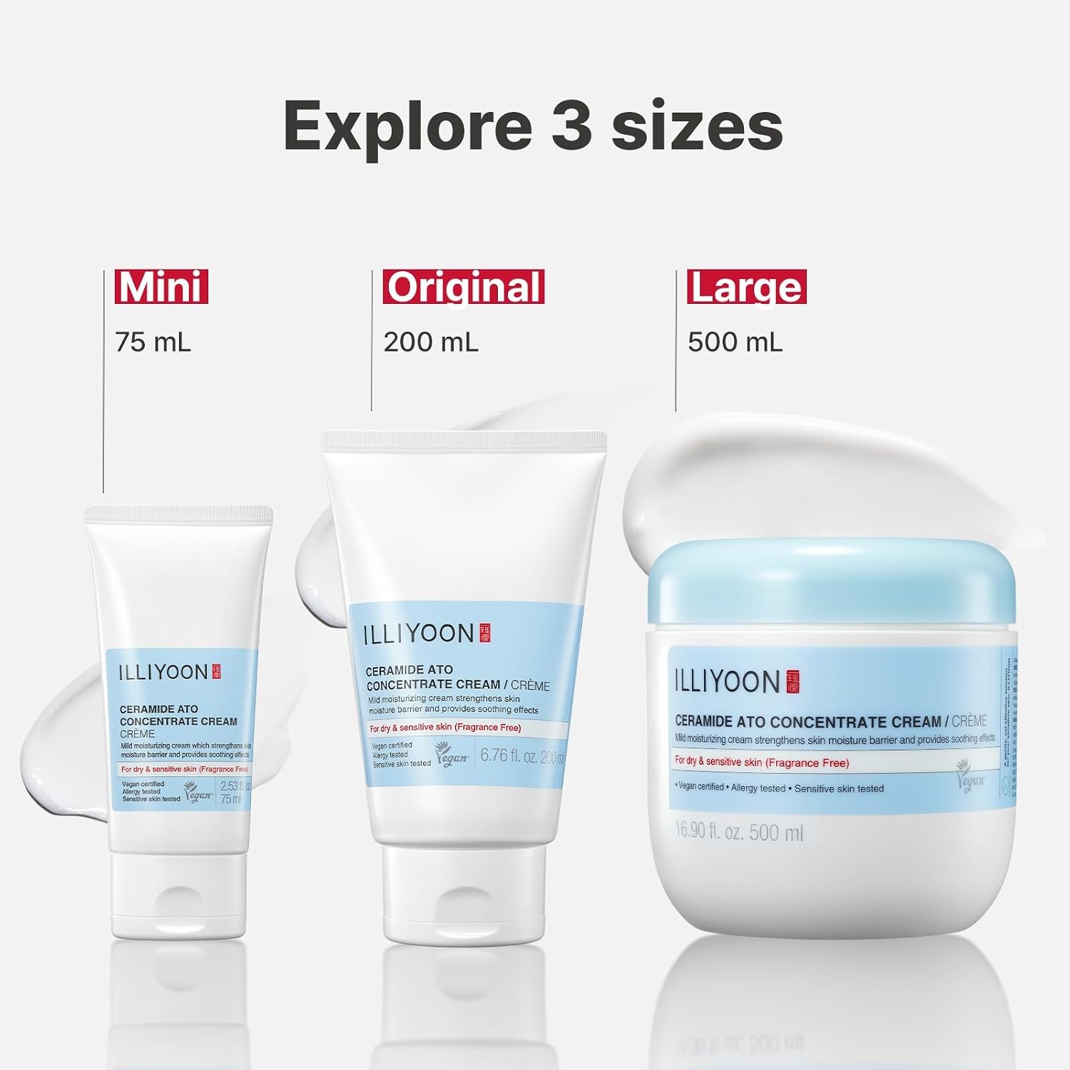 Illiyoon Ceramide Ato Concentrate Cream | Moisturizer for Dry & Sensitive Skin, 100hr Lasting Hydration, For Face & Body, Gentle for Infants, Moisture Barrier Repair, Vegan Certified, 2.53 fl.oz. - Image 9