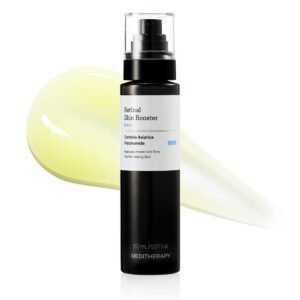MEDITHERAPY Retinal Skin Booster Serum | Retinaldehyde, Niacinamide Anti-Aging Serum – K-Beauty Facial Serum for Fine Lines, Firming & Radiance | Hydrating Face Serum All Skin Types, 5.07 fl oz