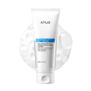 ANUA Hydrating Gentle Foaming Cleanser, Daily Face Wash for Double Cleansing, Hyaluronic Acid, Zinc, Panthenol, for Dry & Sensitive Skin, Sebum Balance Facial Cleanser, Korean Skincare, 5.07 fl. oz