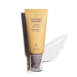 Haruharu Wonder Black Rice Moisture Airyfit Daily Sunscreen 1.69fl.oz – Velvet Finish, No White Cast, Hydrating, Moisturizing, Korean Skin Care, Vegan, Clean Beauty
