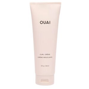 OUAI Curl Cream – Curl Defining Cream with Chia & Linseed Oil – Enhances Definition, Hydration & Shine – Tames Frizz & Protects from Humidity – Silicone-Free Curly Hair Products for Women (8 oz)