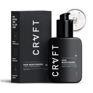 CRVFT Daily Leave in Conditioner For Men [OIL] | 30 Day Supply | Men’s Hair Moisturizer | Hair Oil For Men | For Dry/Damaged Hair | Scented | (3oz) AM