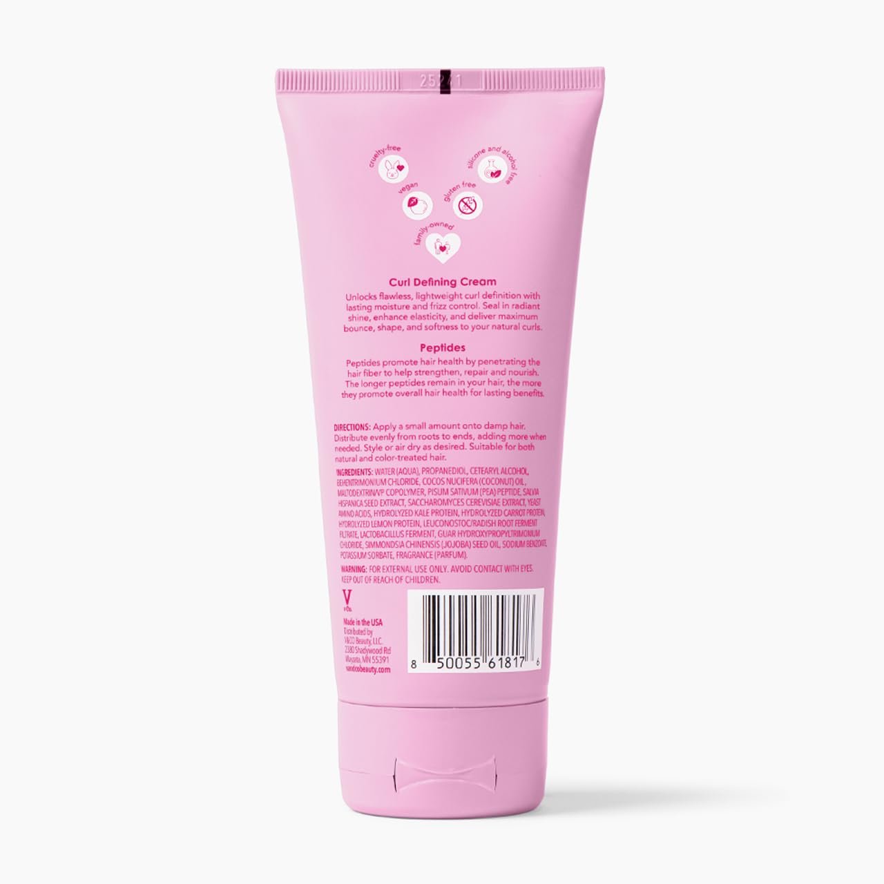 V&Co. Beauty Curly Pop Curl Defining Cream – Curl Cream for Curly Hair, Anti Frizz & Moisturizing Hair Care with Peptides & Jojoba Oil – Defines Curls, Enhances Elasticity & Adds Hydration – 6 oz - Image 10