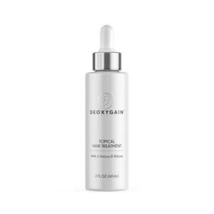 Topical Hair Treatment by Deoxygain – Advanced Hair Growth Formula with 2DDR to Stimulate Follicles Block DHT & Support Hair Regrowth Thicker Fuller Hair Scalp Coverage for Men and Women – 2 fl oz