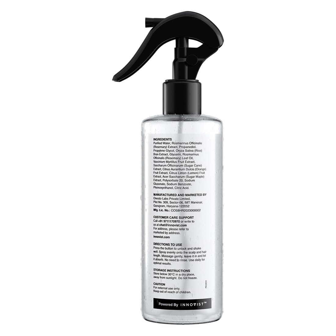 Bare Anatomy Nature x Science Rosemary Water Spray for Hair Growth & Hair Thickness with Rice Water |100% Natural Extract | Soft & Smooth Hair| Controls Hairfall| Non-Greasy & Fast Absorbing | 200ml - Image 7