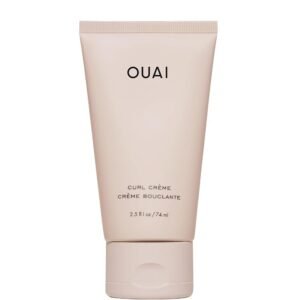 OUAI Travel Size Curl Cream – Curl Defining Cream with Chia & Linseed Oil – Enhances Definition, Hydration & Shine – Tames Frizz & Protects from Humidity – Curly Hair Products for Women (2.5 oz)