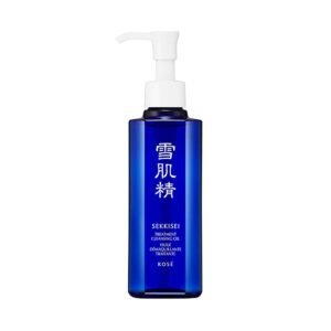 SEKKISEI Treatment Cleansing Oil, Face Cleanser & Makeup Remover, Hydrating Japanese Facial Skincare with Job’s Tears Extract for Glowing, Radiant, Clear Skin, All Skin Types, 10.1 oz
