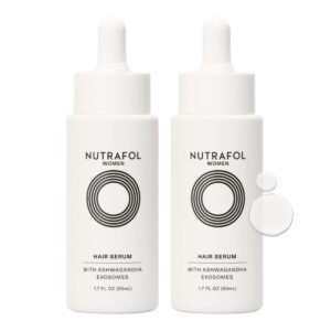 Nutrafol Women’s Hair Serum, Supports Visibly Thicker and Stronger Hair, Vegan, Lightweight and Fast-Absorbing