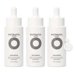 Nutrafol Women’s Hair Serum, Supports Visibly Thicker and Stronger Hair, Vegan, Lightweight and Fast-Absorbing