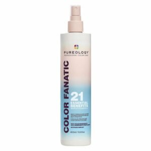 Pureology Color Fanatic Multi-Tasking Leave-In Spray – Detangling & Frizz Control, 21 Benefits for All Hair Types, Heat Protection, Infused with Coconut & Camellia Oils, Color Safe, Vegan