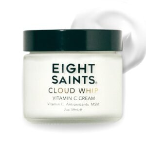 Eight Saints Skincare Cloud Whip Vitamin C Face Moisturizer, Day Cream For Women, Anti Aging Cream To Reduce Fine Lines and Wrinkles, with Vitamin B5, Cocoa Butter, and Jojoba Oil, 2 Ounces