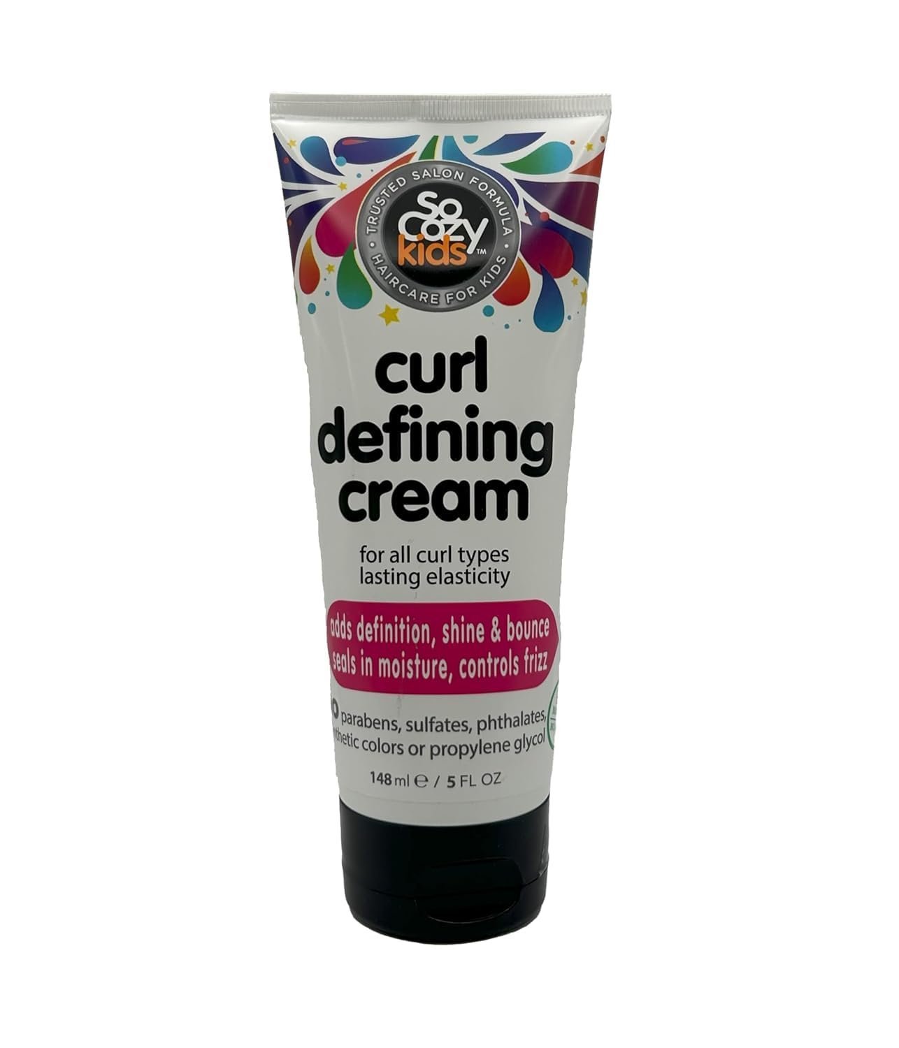 SoCozy Curl Defining Cream for Kids Curly Hair, (5 Fl Oz) Helps Add Definition, Shine & Bounce, Seals in Moisture & Controls Frizz with Vitamins, Castor Seed & Avocado Oil, Paraben & Sulfate-Free - Image 2