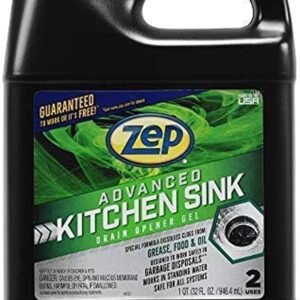 Zep Advanced Kitchen Drain Opener – 32 ounces – U49710 – Formulated for Grease, Food, and Oil-Safe for Garbage Disposal
