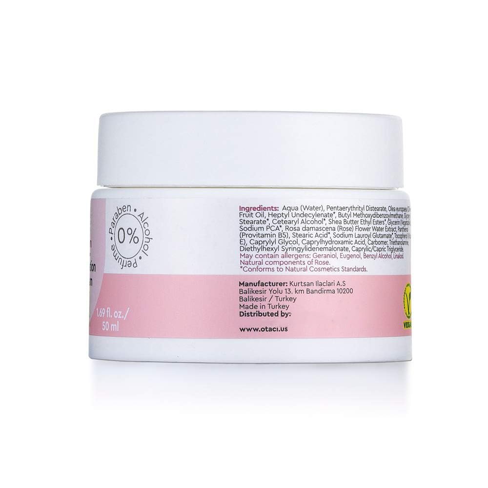 OTACI Rose-Infused Herbal Face Cream – Ultra-Nourishing Vegan Moisturizer for Deep Hydration, Smooth Texture & Radiant Glow (50 ml) - Image 2