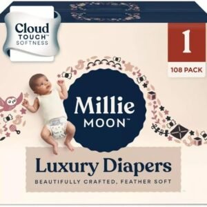 Millie Moon Luxury Diapers Size 1 with 108 Count
