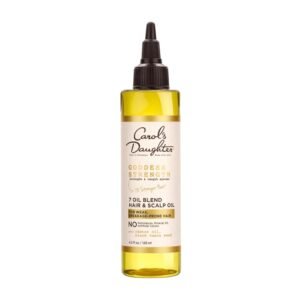 Carol’s Daughter Goddess Strength 7 Oil Blend Scalp and Hair Oil for Waves, Coils and Curls, Hair Treatment with Castor Oil, 4.2 Fl Oz