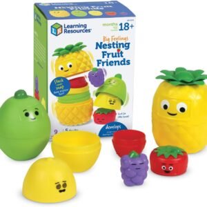 Learning Resources Big Feelings Nesting Fruit Friends – Fine Motor Toys, Social Emotional Skills Regulation Tools for Kids, Gifts for Boys and Girls, Classroom Must Haves, Occupational Games