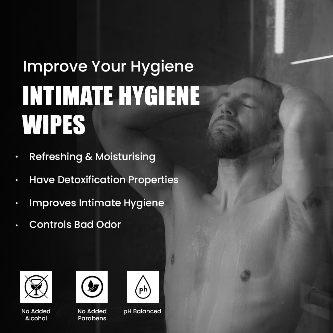Skin Elements Intimate Hygiene Wipes | Unisex | pH balanced Wipes | Tea Tree Oil & Neem Extracts | 30 Individual Wipes | Pre and Post Intimacy - Image 5