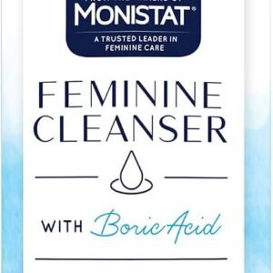 Monistat Boric Acid Feminine Wash, Fragrance-Free Intimate Wash for Women with Gentle pH-Balanced Formula, 10 Fl Oz