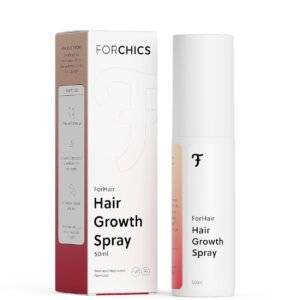 ForChics Hair Growth Serum for Women- Results in 4 Weeks- Hormone Free Hair Regrowth Treatment – For Thinning Hair Loss – Fast Absorbing Non-Greasy Scalp Spray 50ml
