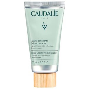 Caudalie Vinoclean Deep Cleansing Face Exfoliator, Gentle Exfoliant for All Skin Types – 75 mL
