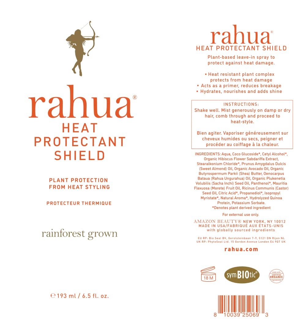Rahua Heat Protectant Shield – Silicone-Free Styling Primer & Thermal Spray – With Amazonian Rahua Oil, Shea Butter & Hibiscus – Natural Gloss & Shine for All Hair Types – 6.5 fl oz - Image 9