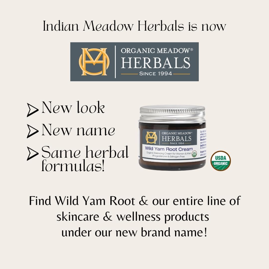 Indian Meadow Herbals Wild Yam Root Cream (2oz) - USDA Certified Organic Balancing Cream for PMS & Menopause Relief - Estrogen & Progesterone-Free. Woman-owned & Operated Since 1994. - Image 9