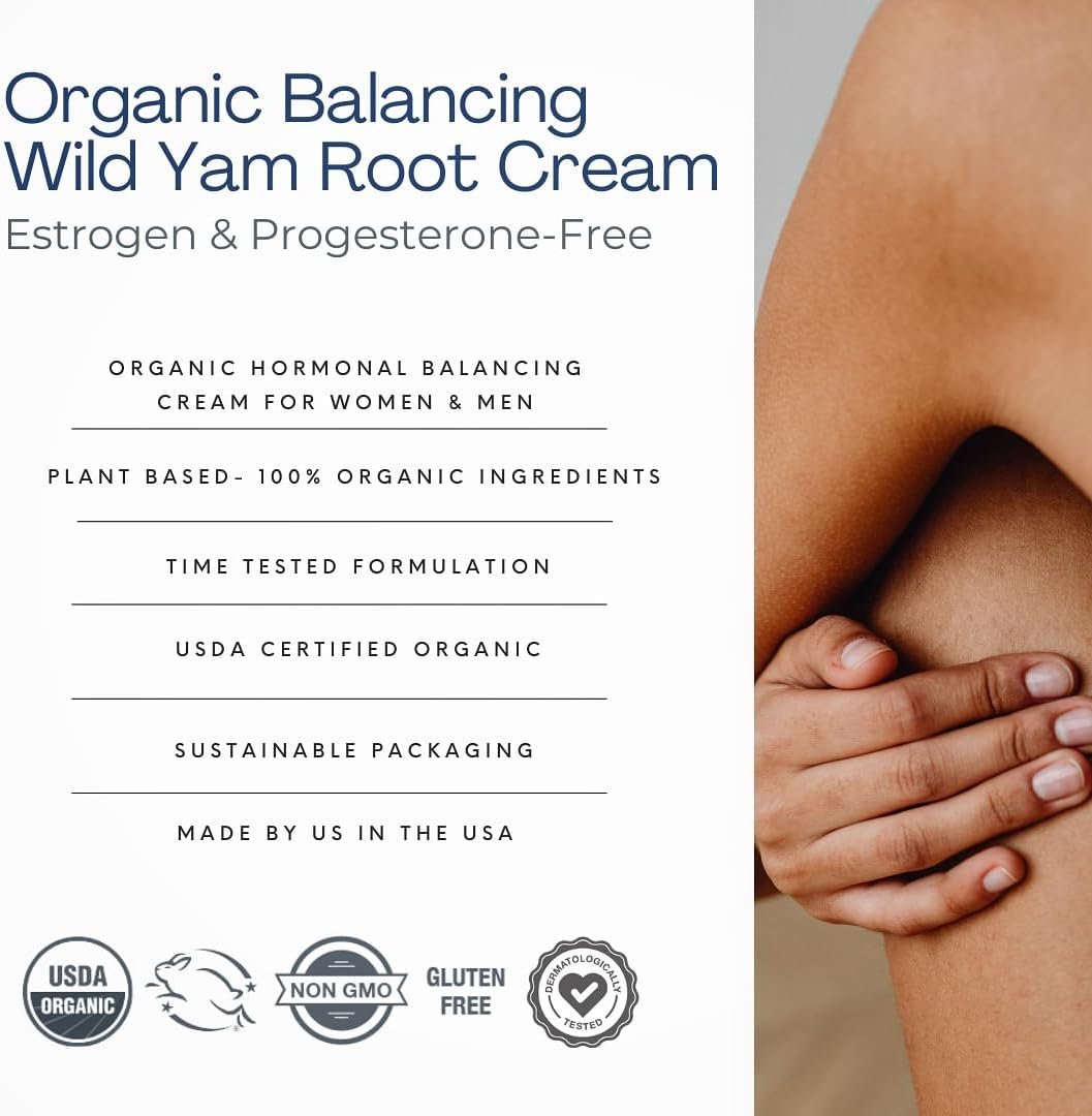 Indian Meadow Herbals Wild Yam Root Cream (2oz) - USDA Certified Organic Balancing Cream for PMS & Menopause Relief - Estrogen & Progesterone-Free. Woman-owned & Operated Since 1994. - Image 6