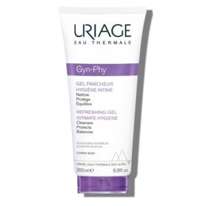 Uriage Gyn-Phy Intimate Wash Refreshing Gel Daily Hygiene For External Itimate Areas, Gently Cleanses & Respects Natural Balance, Foaming Gel, Floral Fragance, Tested Under Gynecological Control