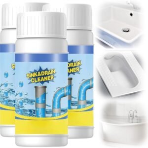 Sink and Drain Cleaner, 2026 Upgraded Pipeline Dredging Agent, Multi-functional Sink and Drain Cleaner Powder, Fast-Acting Pipe Dredging Agent for Kitchen and Toilet Pipeline (3pcs)