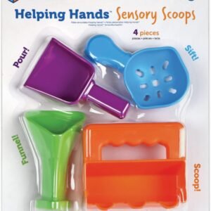 Learning Resources Helping Hands Sensory Scoops – Fidget Sand Toys, Water Bin Play, Tool Set, Fine Motor Games, Toddler Daycare Essentials, Preschool Sensory Bin Toys, Outdoor Toys for Toddlers 3-5
