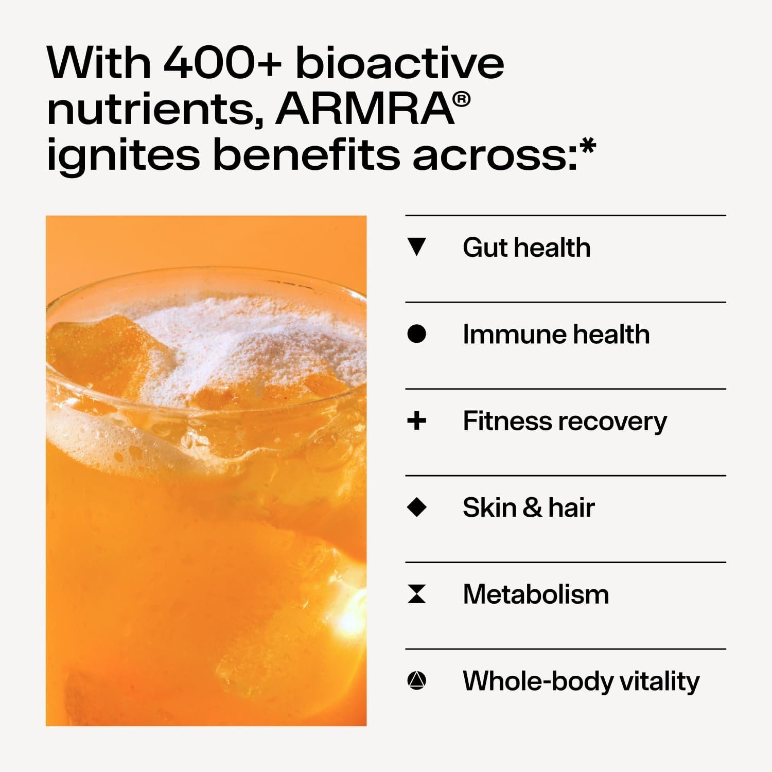 ARMRA Colostrum™ Powder | Blood Orange | Gut Health & Bloating | Skin & Hair | Immunity | Keto, Gluten & Fat-Free | 30 Servings - Image 6