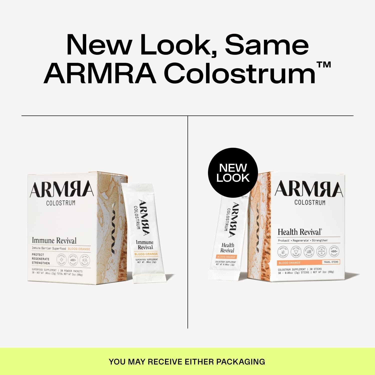 ARMRA Colostrum™ Powder | Blood Orange | Gut Health & Bloating | Skin & Hair | Immunity | Keto, Gluten & Fat-Free | 30 Servings - Image 2